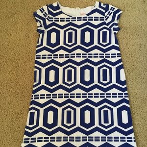Gymboree Geometric Pattern Blue & White Dress